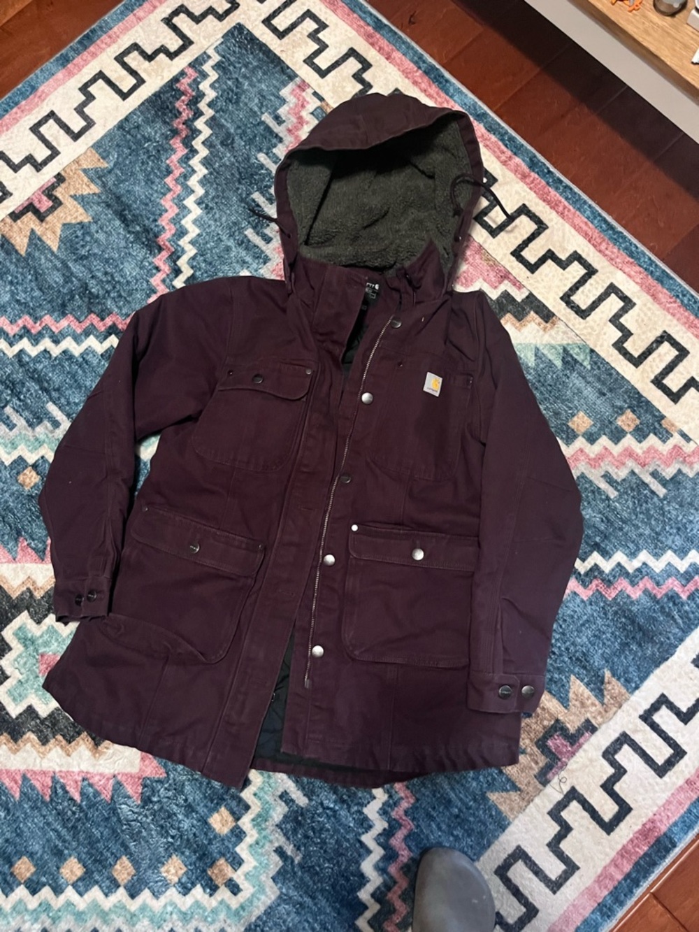 Carhartt Women’s Hooded Field Jacket - BlackBerry